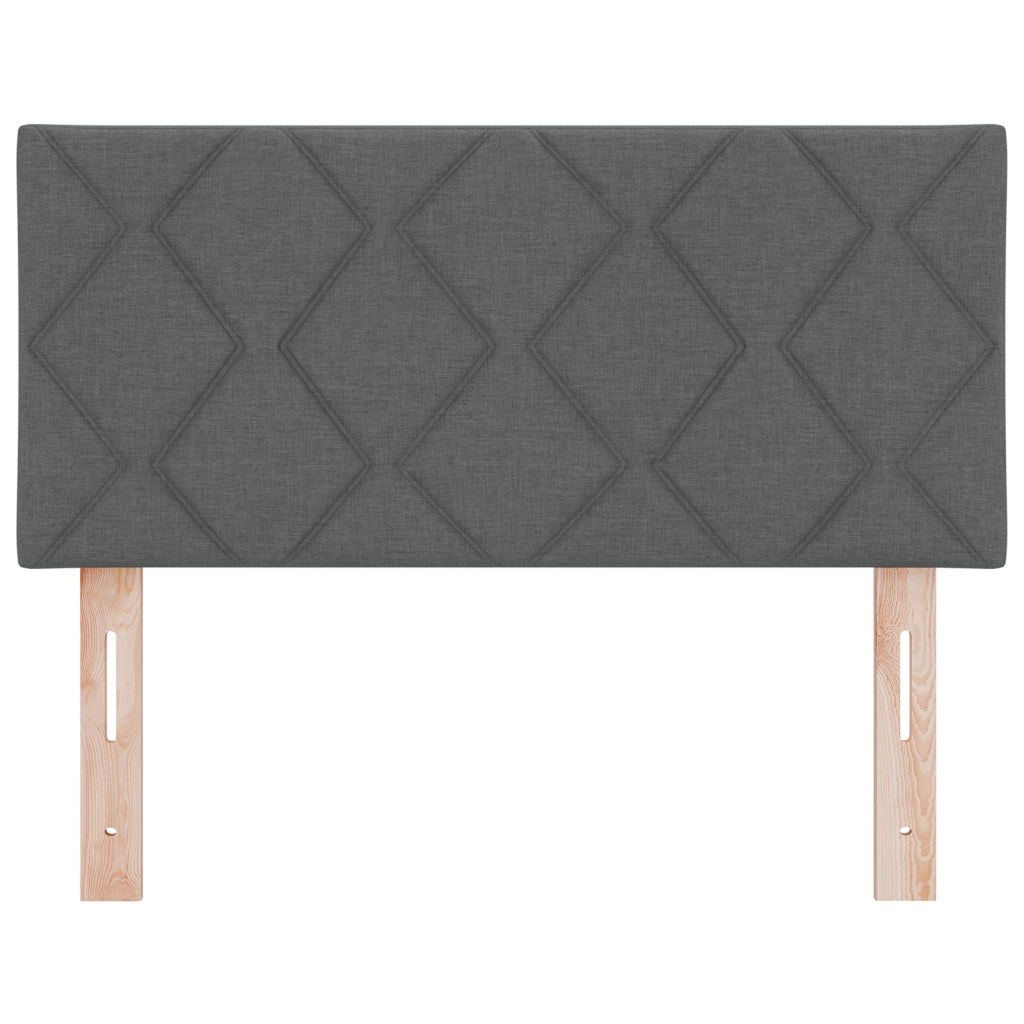 Testata a LED  Design a blocchi di diamante Grigio scuro 90 cm Tessuto