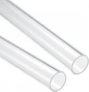 Tubo di PVC trasparente 2 pezzi - diametro interno 31 mm, diametro 35 mm - lunghezza 250 mm - tubo di plastica acrilica - per la costruzione di lampade, lampade a stante, mobili