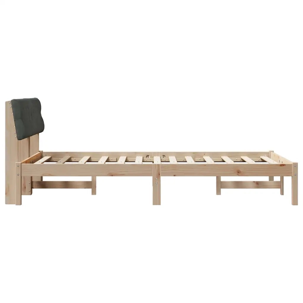 Struttura del letto-Giroletto marrone e grigio scuro 120 x 200 cm 144922