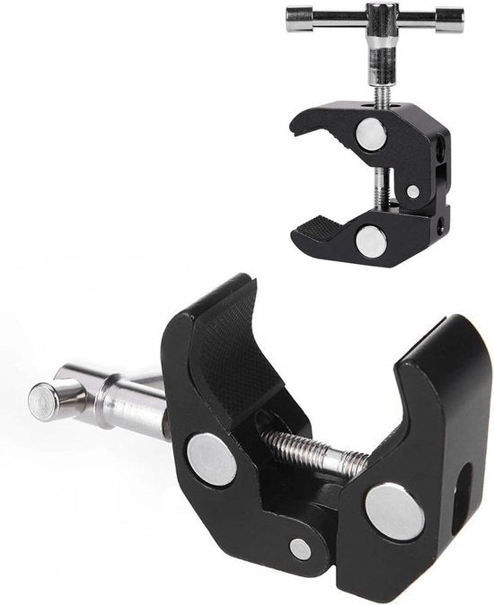 Camera klem per supporto per smartphone con vite - Accessorio per stativo multifunzionale - Klem per braccio robusta - Accessorio per stativo utile