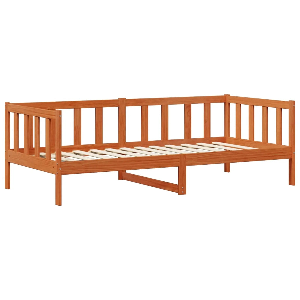 Letto Giorno con materasso Marrone Cera e Bianco 90 x 200 cm 3422765