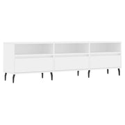 Mobile TV multimediale mensola TV credenza TV sala da pranzo soggiorno camera da letto 150 x 30 x 44,5 cm legno ingegnerizzato bianco 02_0025967