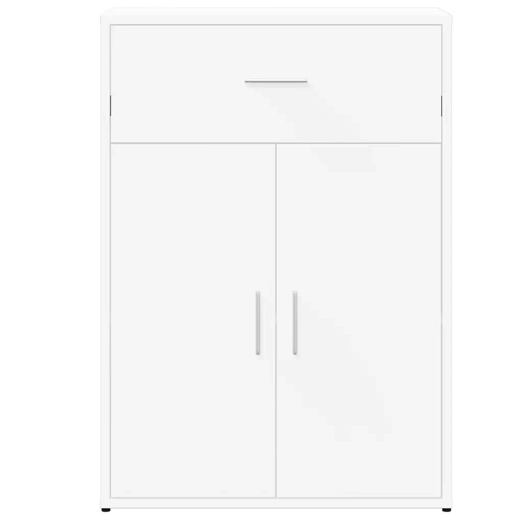 Credenze 2 pz Bianche 60x30x84 cm in Legno Multistrato