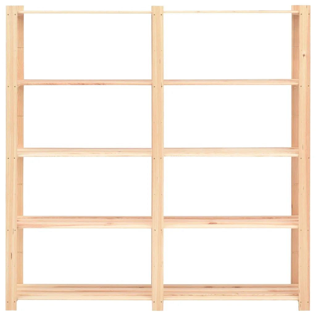 Scaffali a 5 Livelli 5 pz 170x38x170 cm Massello Pino 500kg cod mxl 50762