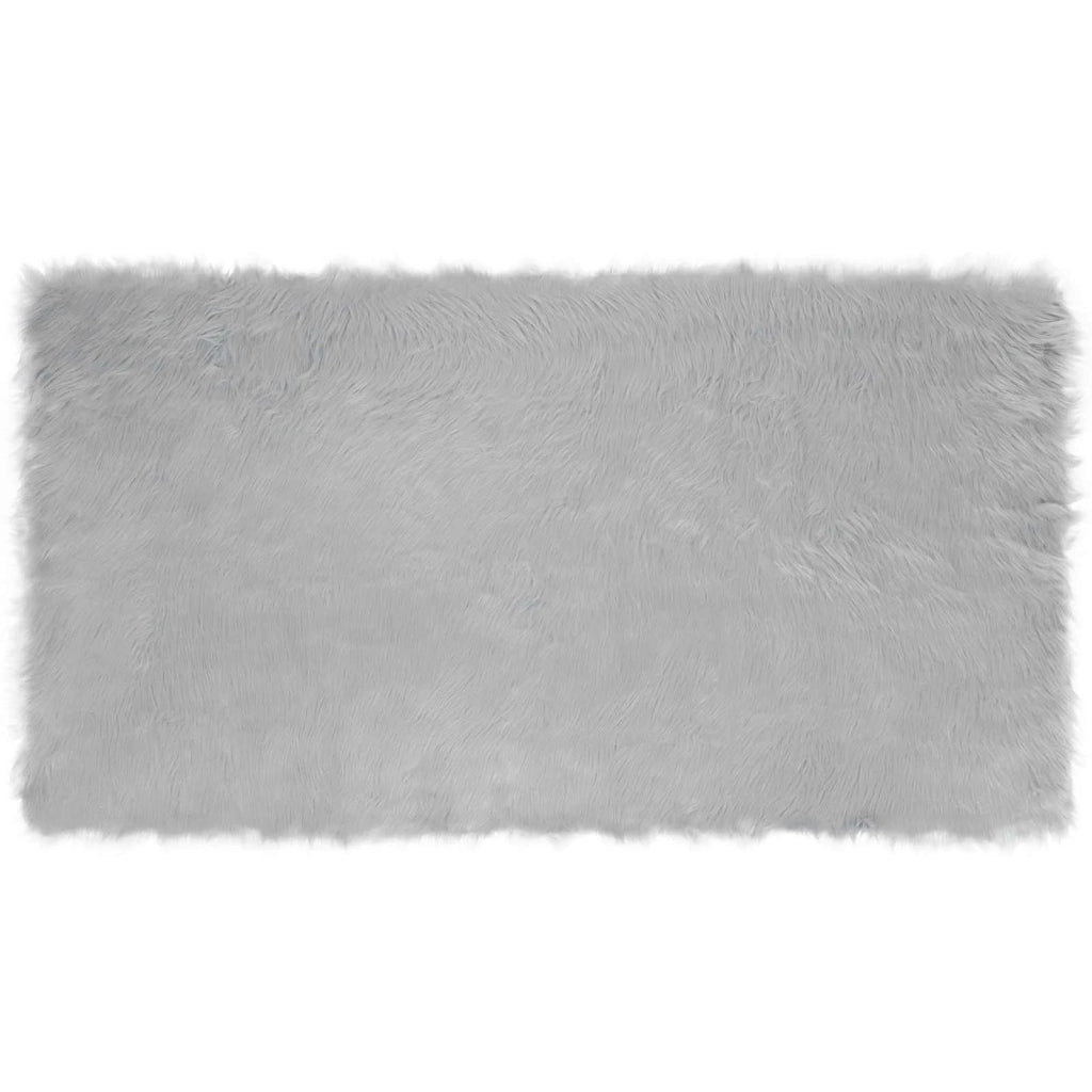 Tappeto in finta TAFALLA Grigio 60 x 110 cm Poliestere 42021521