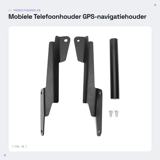 Accessori per NC750X 2016-2019 - Orefice GPS per motocicletta - Supporto per smartphone.