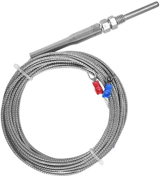 Termocoppella di tipo K - Sensore di temperatura - Cavo di 5 m - Raggio di temperatura 0~400 °C - Alta qualità - Sonde sensibile
