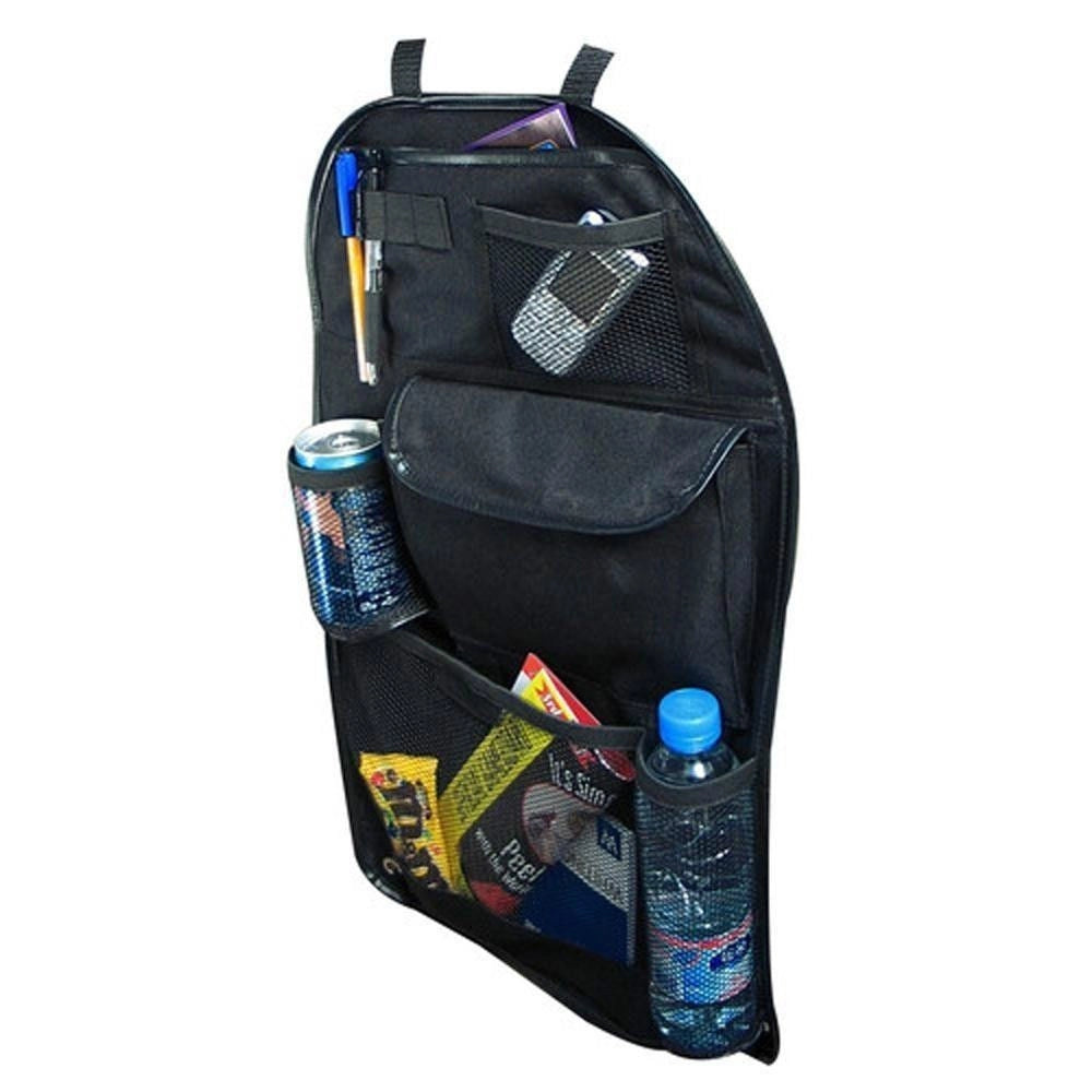 Trade Shop - Organiser Pieghevole Auto Portaoggetti Viaggio Sedile Posteriore Sistema Strappo -
