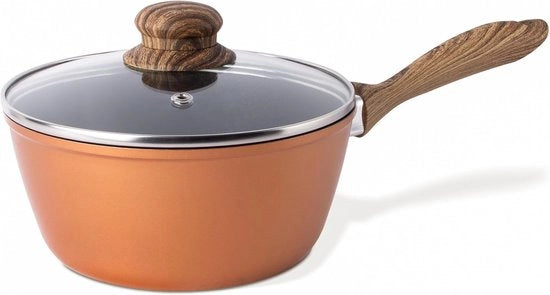 Pavimento Antiaffamativo in Acciaio 18 cm - Induzione, Gas e Elettrico - Incluso Coperchio in Vetro