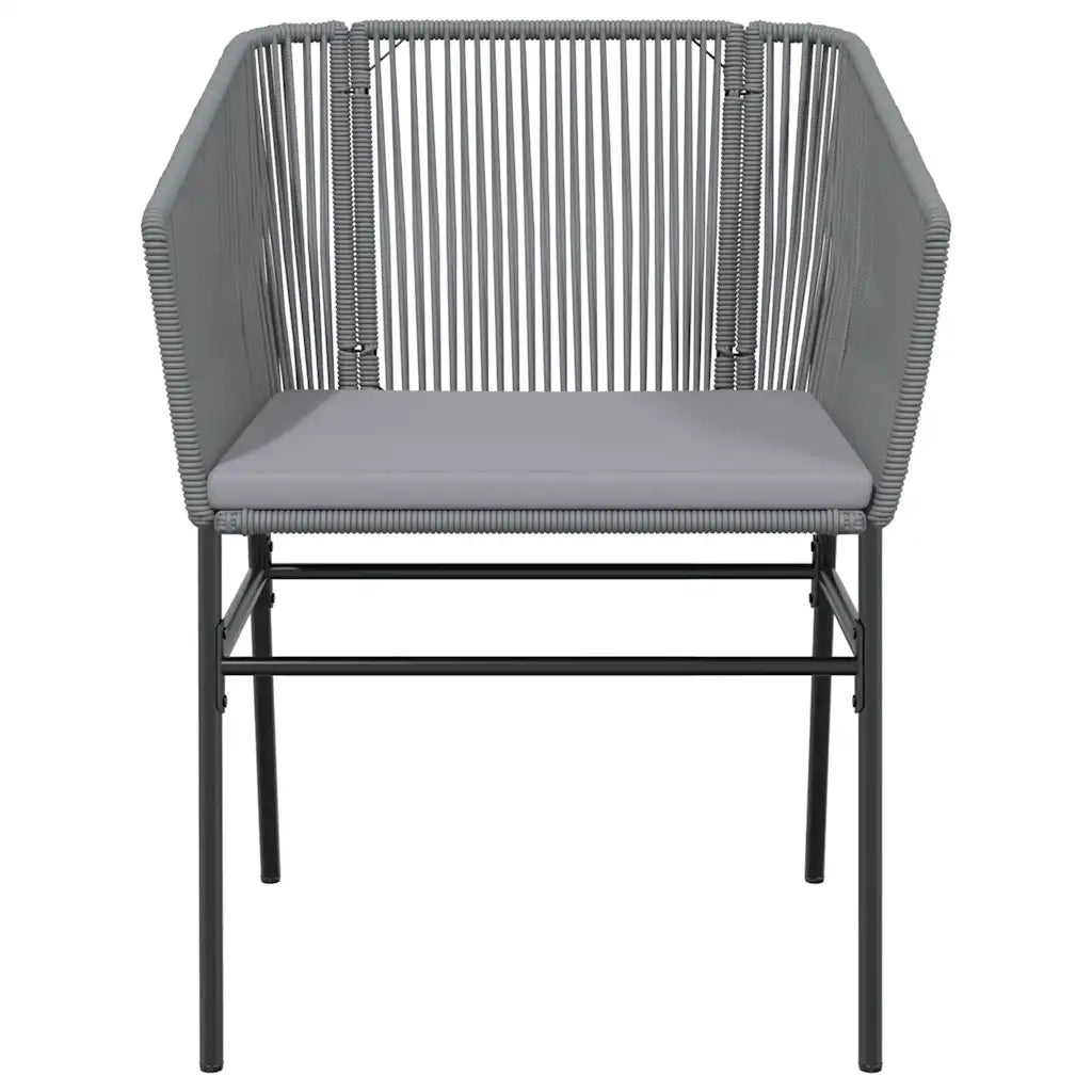 Set da Pranzo da Giardino 7 pz con Cuscini Polyrattan Vetro 3334629