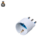 Alcapower Adattatore Schuko Bianco 16A Spina 3 Poli Italia 16A Presa Schuko Bipasso Tensione Massima 250V AC Potenza Massima 1500W Adattatore Presa