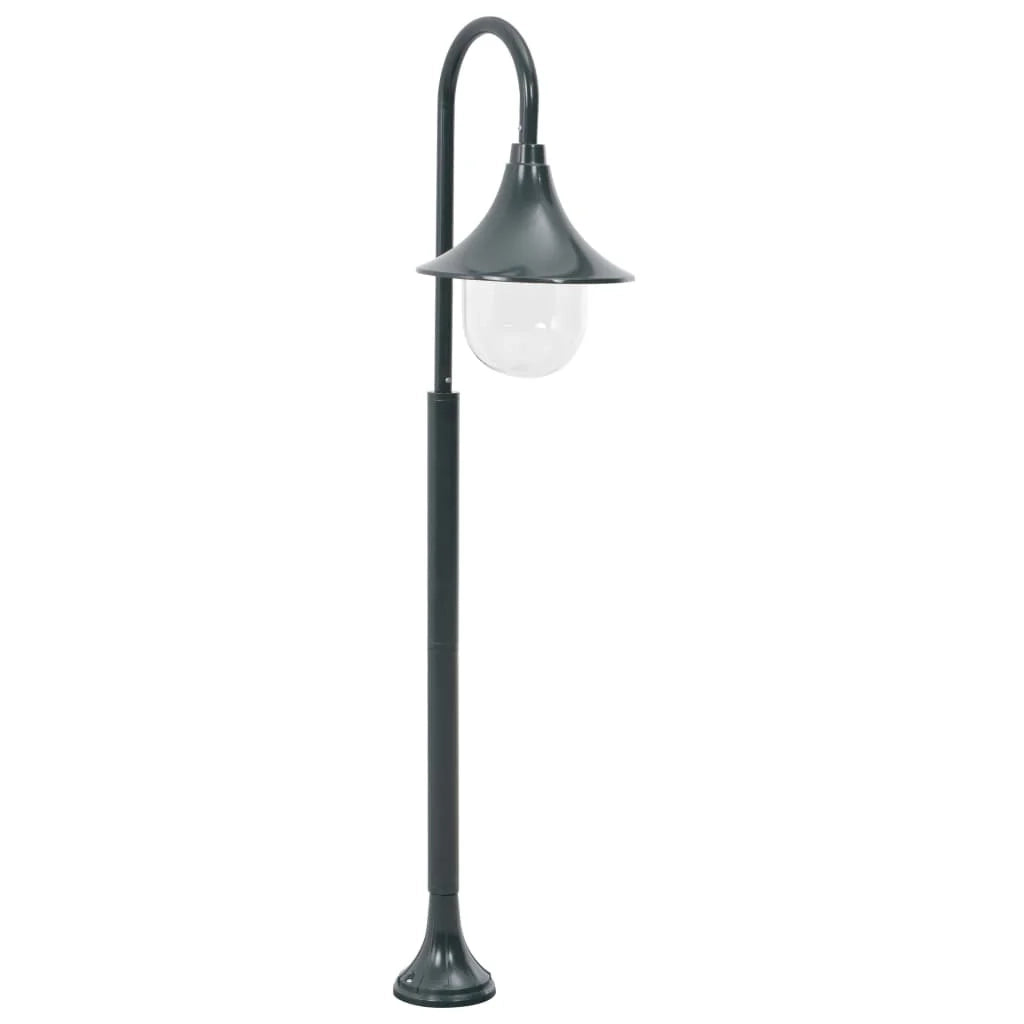 Lampada da terra da giardino E27 120 cm alluminio verde scuro 02_0042537