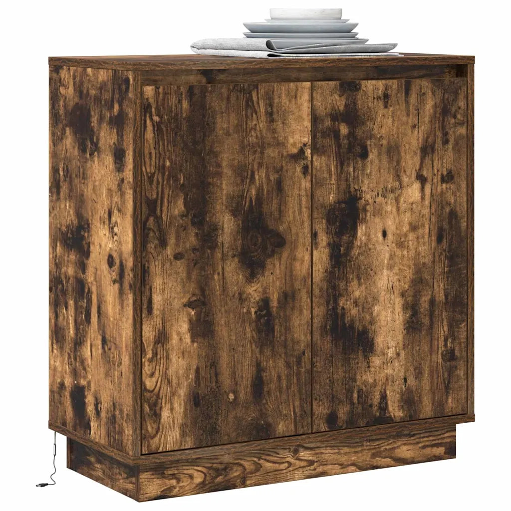 Credenza | Madia LED per Rovere Fumo 71 x 34,5 x 75 cm Legno multistrato