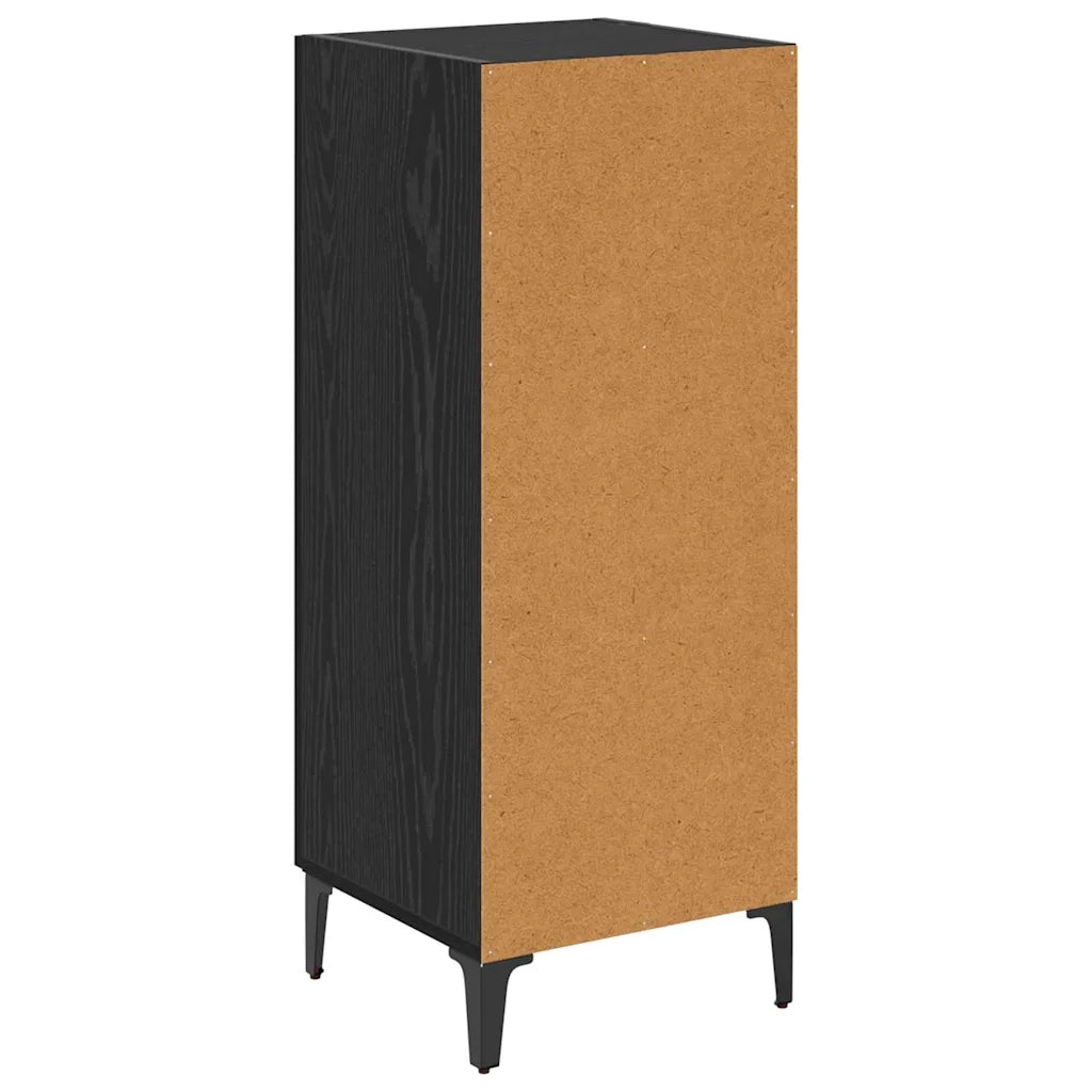 Credenza-Buffet-Armadio da cucina Rovere Nero 34,5 x 34 x 90 cm Legno multistrato 858845
