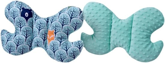 Supporto Cervicale per Bambini in Cotone 100% / Borsa per Neonati per Auto, Carrello, Viaggi, Sdraio per Bambini