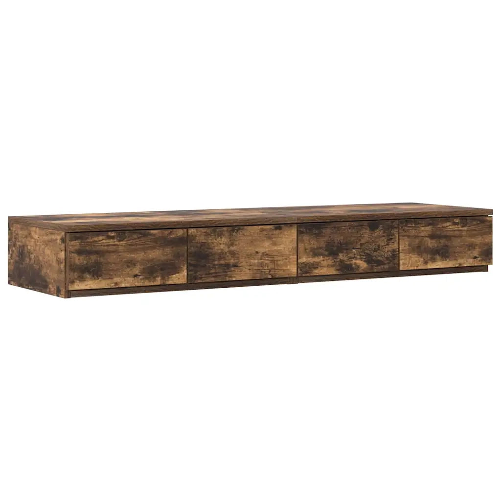 Struttura letto con contenitore con cassetto Rovere fumé 120 cm 3335633