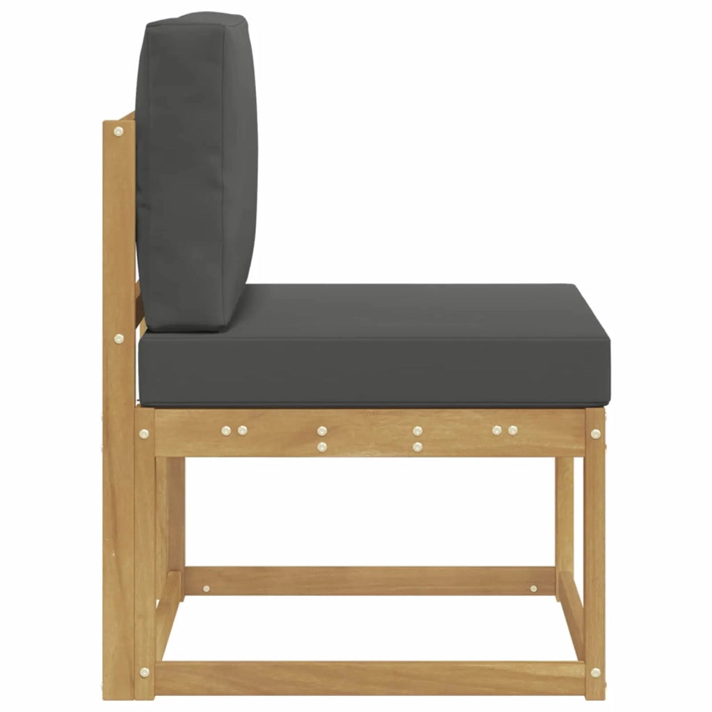Set di divani da esterno-Sofa da giardino Bianco e Antracite 59 x 63 x 73 cm
