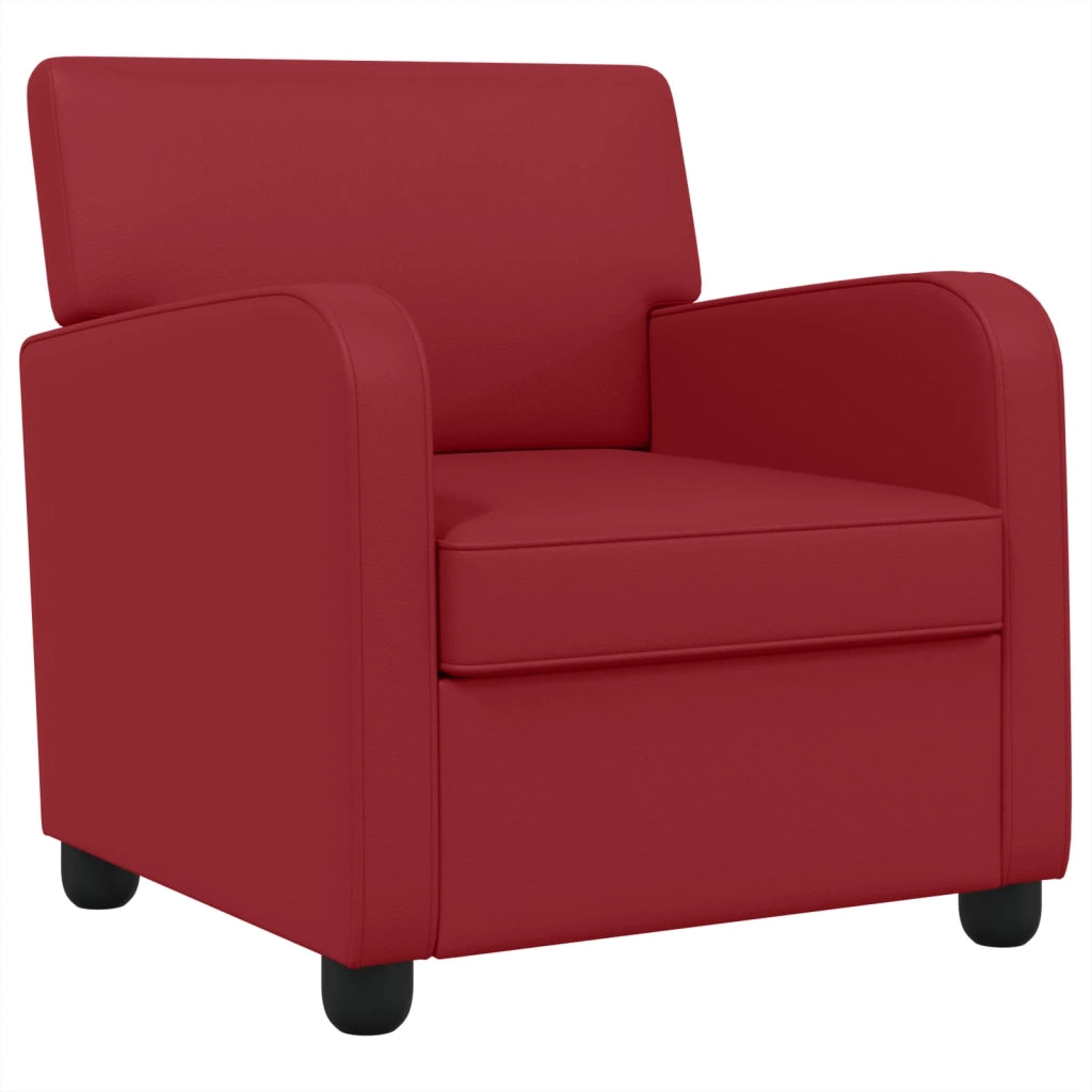 Poltrona Rosso Vino Similpelle 42043430