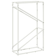 Rastrelliera per Legna da Ardere Bianca 60x25x100 cm CFW2710398