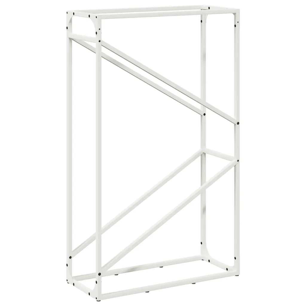 Rastrelliera per Legna da Ardere Bianca 60x25x100 cm CFW2710398