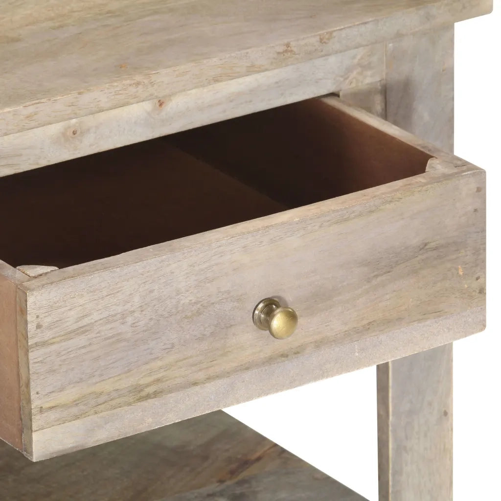 Tavolino da Salotto 82x52x47 cm in Legno Massello di Mango 286383