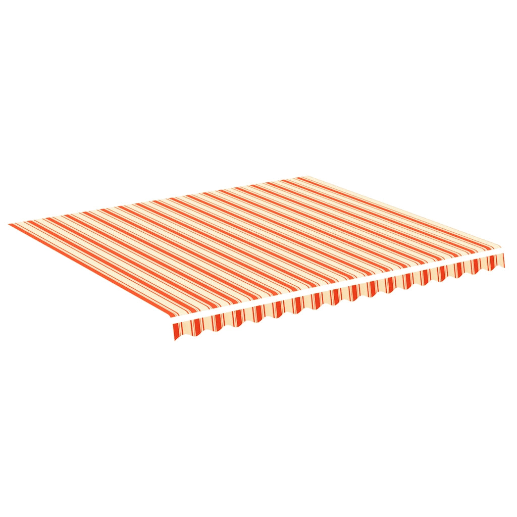 Tessuto di Ricambio per Tenda da Sole Giallo e Arancio 4x3,5 m