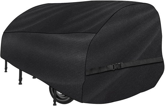 Cappotto impermeabile per trattore 420D Oxford - Copertura per trattore - Protezione contro le intemperie - 210x115x100cm - Adatto per trattori da 15 a 45 ton - Nero