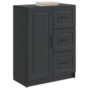 Credenza | Madia | Buffet da pranzo | Armadio da pranzo Nero 66 x 34,5 x 87 cm Legno ingegnerizzato