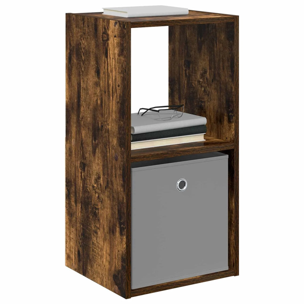 Set di 2 Comodini | Armadio da Notte | Mobiletto da notte Rovere fum¨¦ 35 x 32 x 68,5 cm Legno multistrato