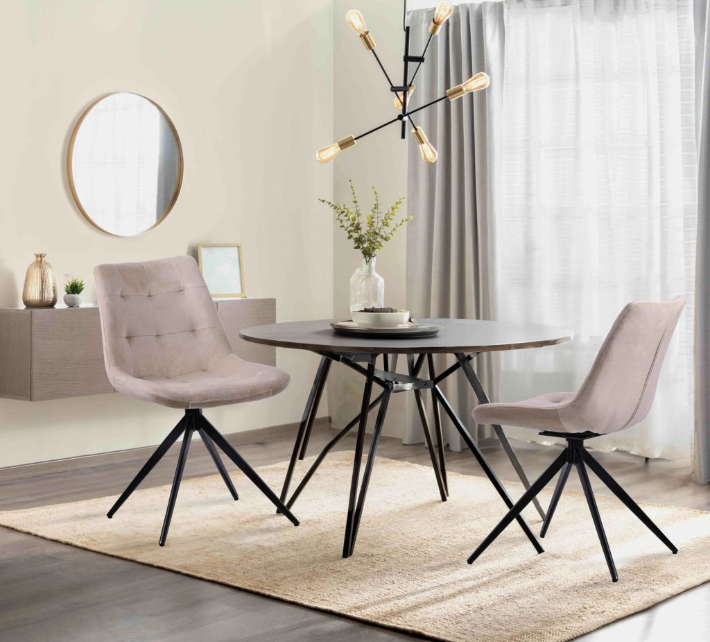 Set di 2 sedie da pranzo in velluto Merna 1