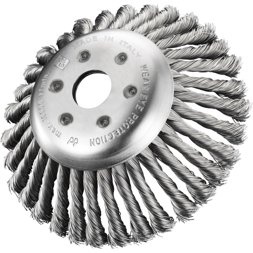SPAZZOLA PER DECESPUGLIATORE 170 MM FILI ACCIAIO- 1,0 pz