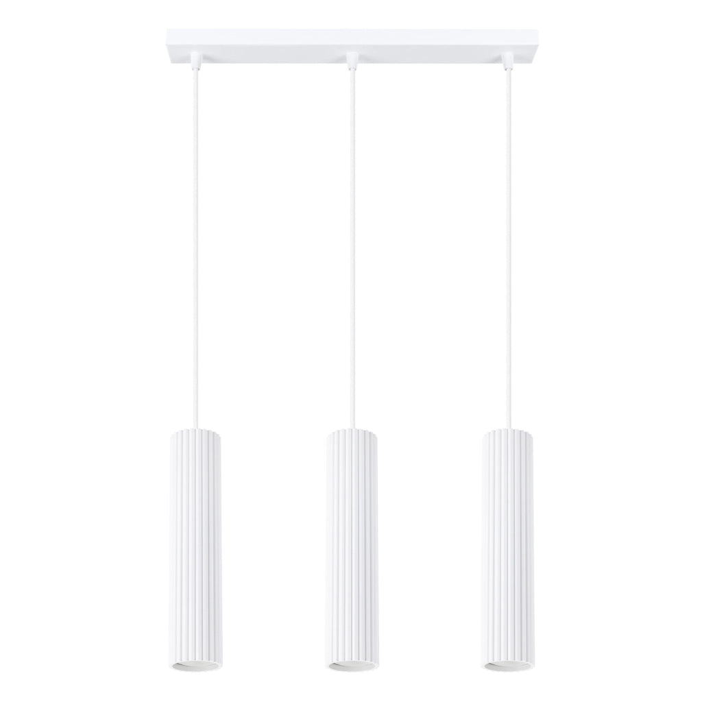 Lampada sospensione bianca moderna 3xGU10 GRAVIO Pure Lume