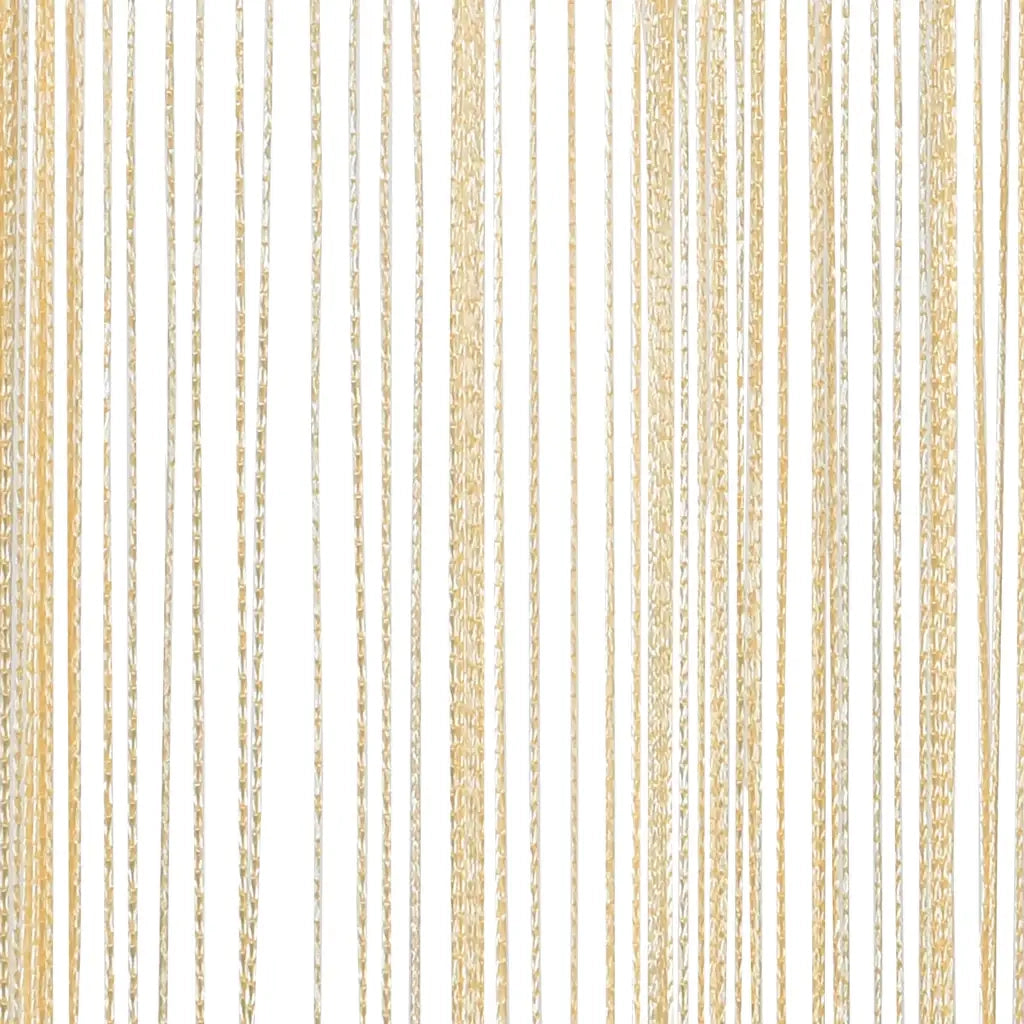 2 pz Tende a Fili 100x250 cm Crema