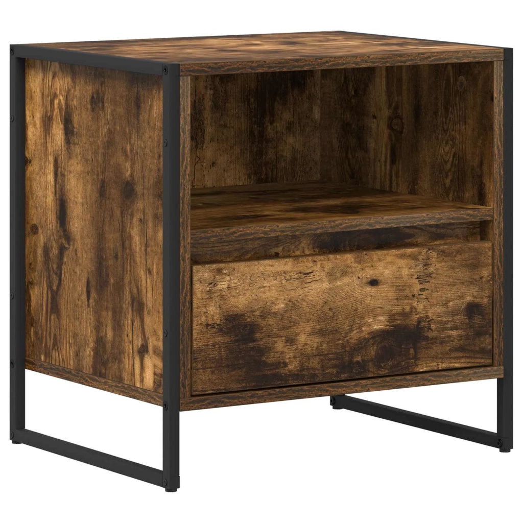 Comodino con cassetto 2 pcs Quercia Fumosa 50 x 39,5 x 50 cm