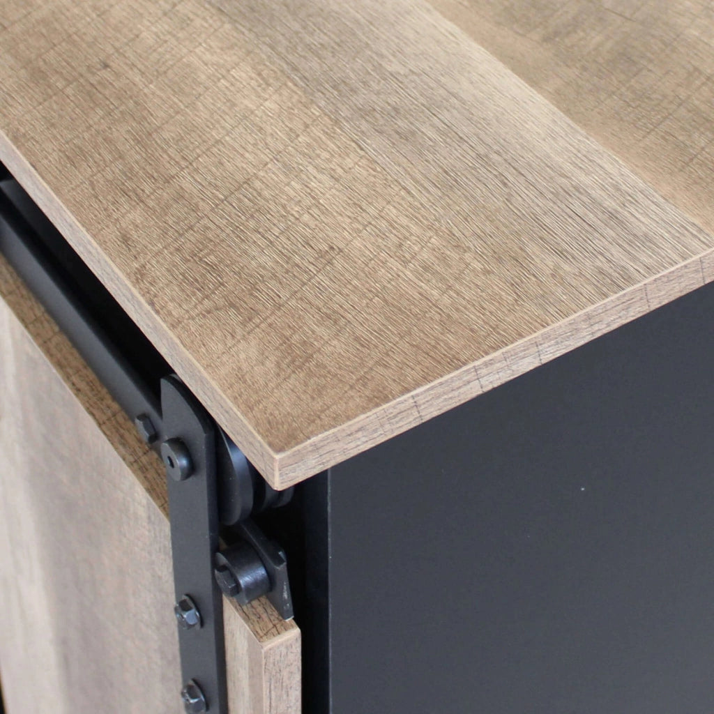 Madia per soggiorno Industrial in Legno Acciaio cm 80x40x82 - TREY