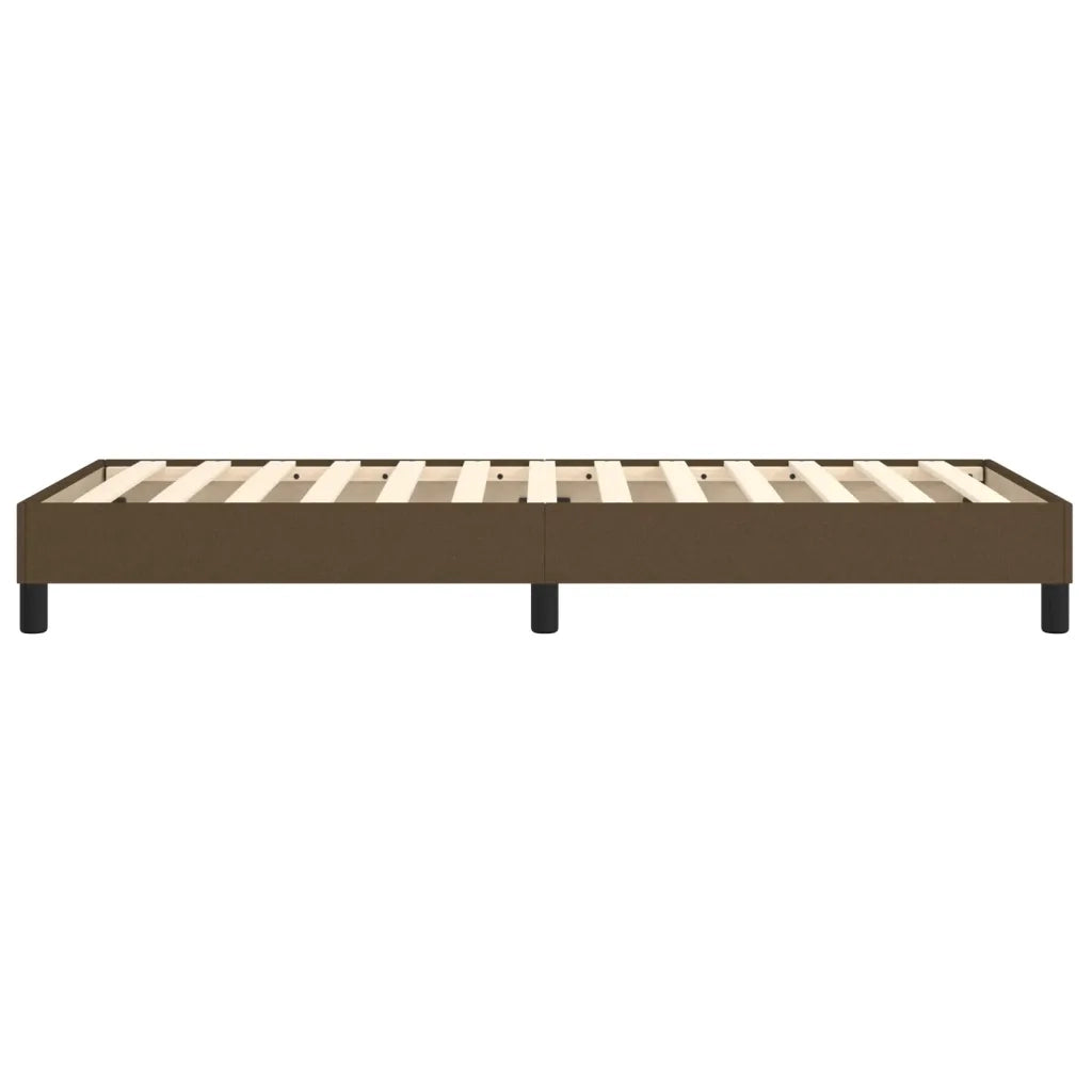 Giroletto senza Materasso Marrone Scuro 100x200 cm Tessuto