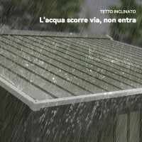 Casetta da Giardino con 2 Porte Scorrevoli e 4 Prese d'Aria in Acciaio, 277x195x192cm, Verde Chiaro