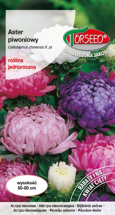 Astro peonia alto - Callistephus chiń. fl.pl miscela 1g
