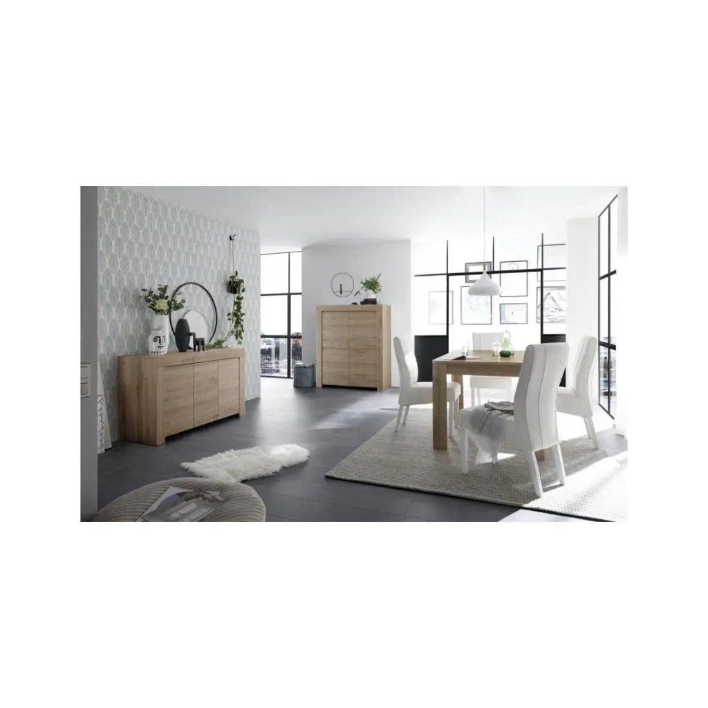 Tavolo 180x90, Collezione ZEFIR, colore rovere chiaro, ideale per la vostra sala da pranzo.