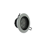 Trade Shop - Faretto Led Incasso A Molla Con Alette 3 5 7 9 12 15 18 W Cornice Telaio Bianco - -bianco Freddo-5 Watt