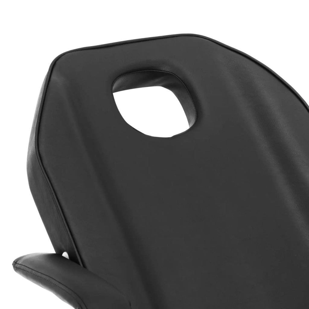 Poltrona estetica professionale 200 kg acciaio inox PVC nero 14_0008994