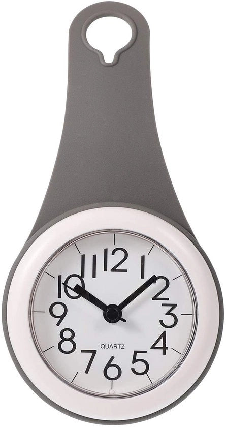 Orologio da parete acqua resistente per bagno orologio da parete silenzioso con chiodo a viti per parete pendente