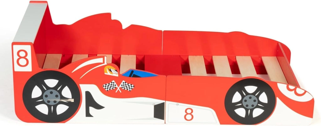 Letto per bambini formula 1 rosso 70x140 cm TEDDI