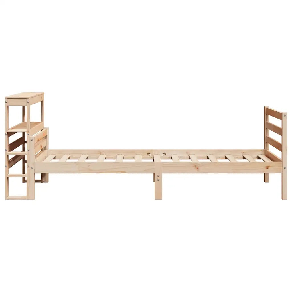 vidaXL Giroletto con Testiera 90x200 cm in Legno Massello di Pino