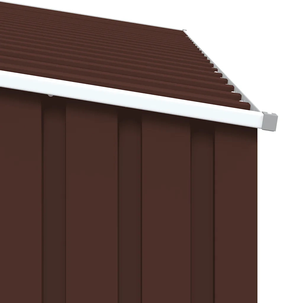 Capanno per Legna da Giardino 245x98x159 cm in Acciaio Zincato 46296