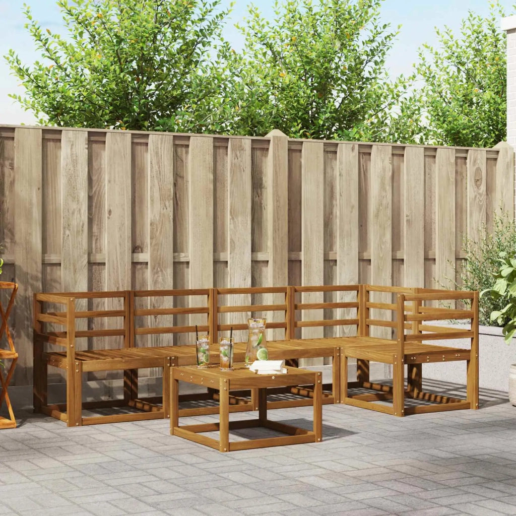 Set di divani da esterno 6 pcs Naturale