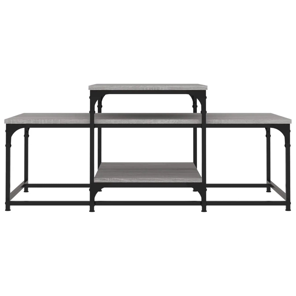 Tavolino da Salotto Grigio Sonoma 102x60x45cm Legno Multistrato 835317