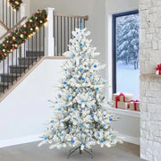 Albero di Natale Artificiale con Rami Pieghevoli Bianco 240 cm 3397751