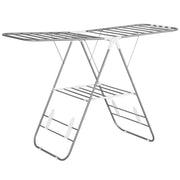 Stendibiancheria portatile telescopico ¨C zephmum ¨C Argento+Bianco 148 cm