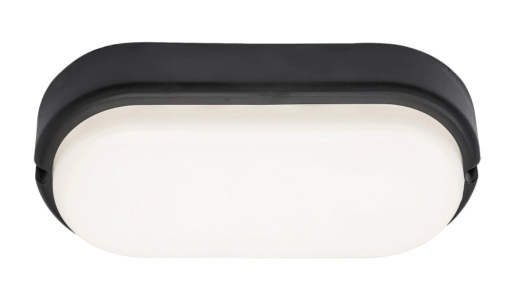 Plafoniera esterna ovale LED 15W nera IP54 Rabalux Hort